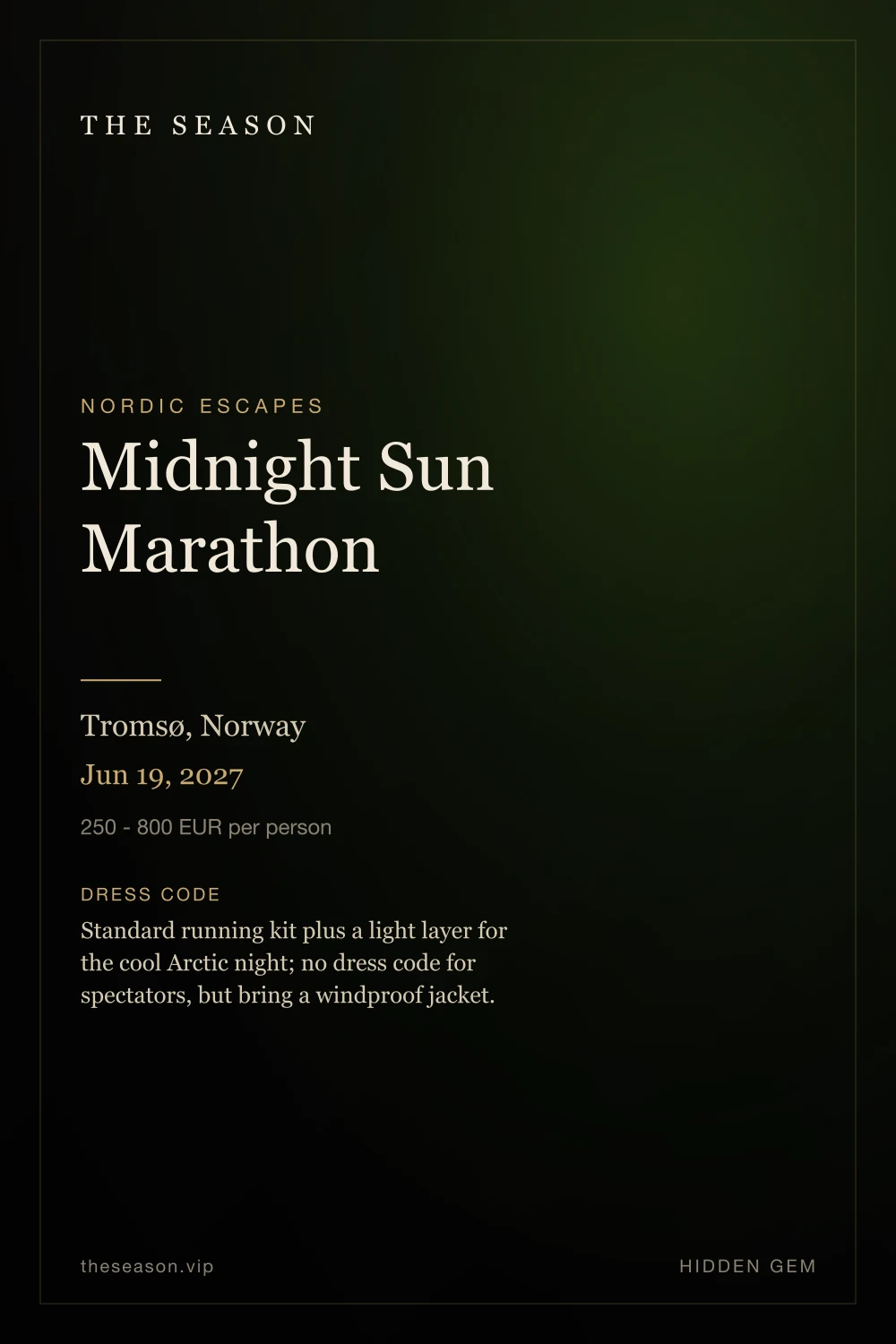 Midnight Sun Marathon, Tromsø, Norway, Jun 19, 2027