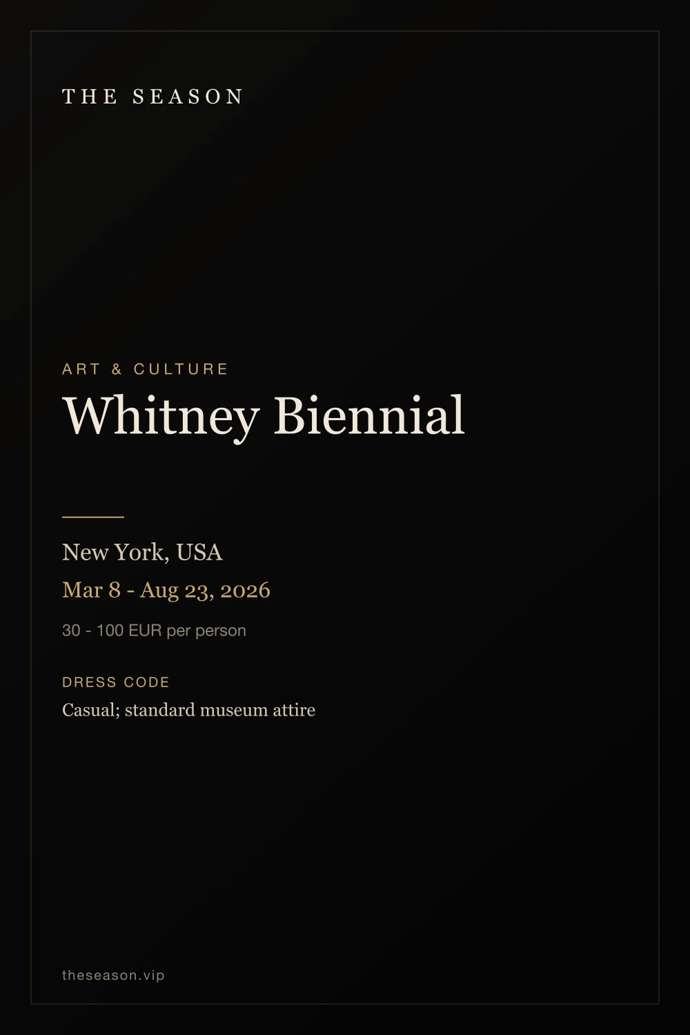 Whitney Biennial, New York, USA, Mar 8 - Aug 23, 2026