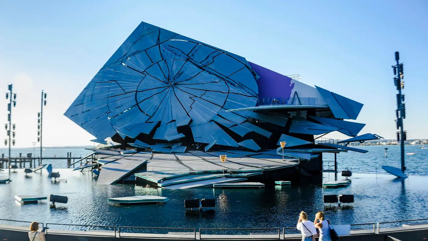 The venue: The Seebühne, Bregenz