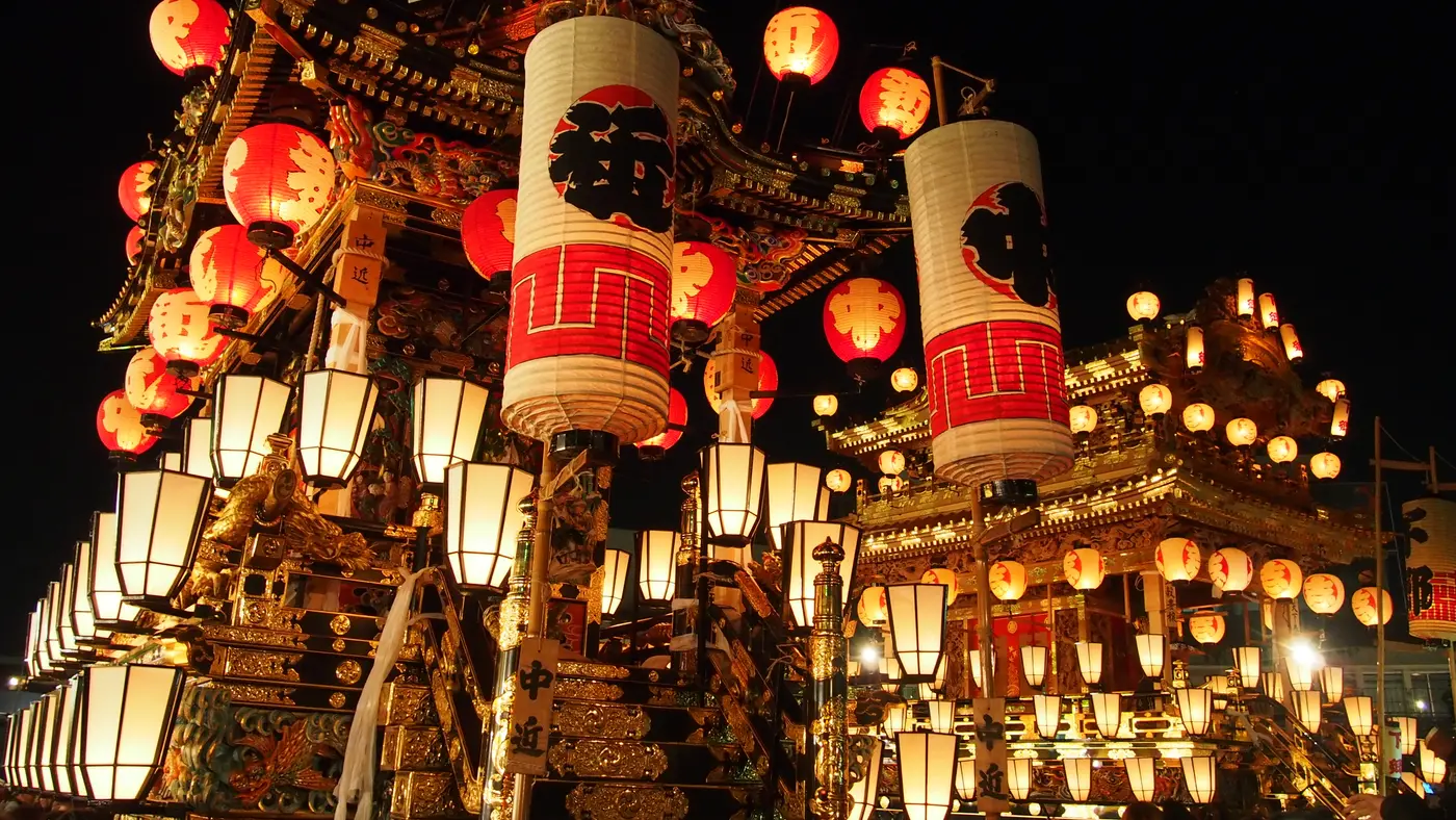 Chichibu Night Festival in Chichibu, Japan