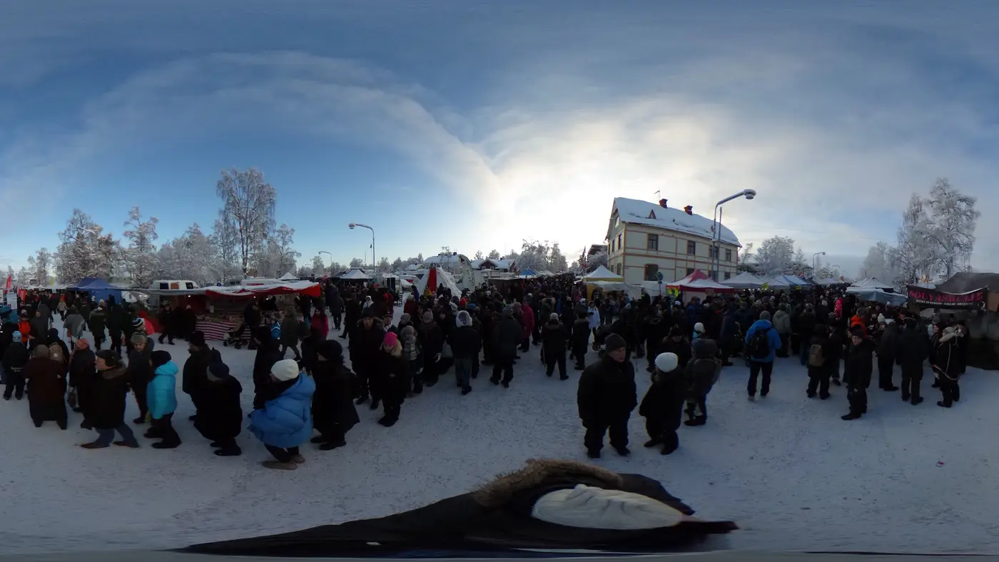 Jokkmokk Winter Market (Jokkmokks marknad) in Jokkmokk, Sweden