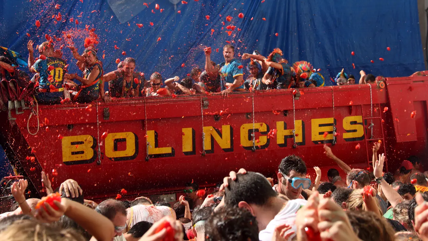 La Tomatina in Bunol, Spain
