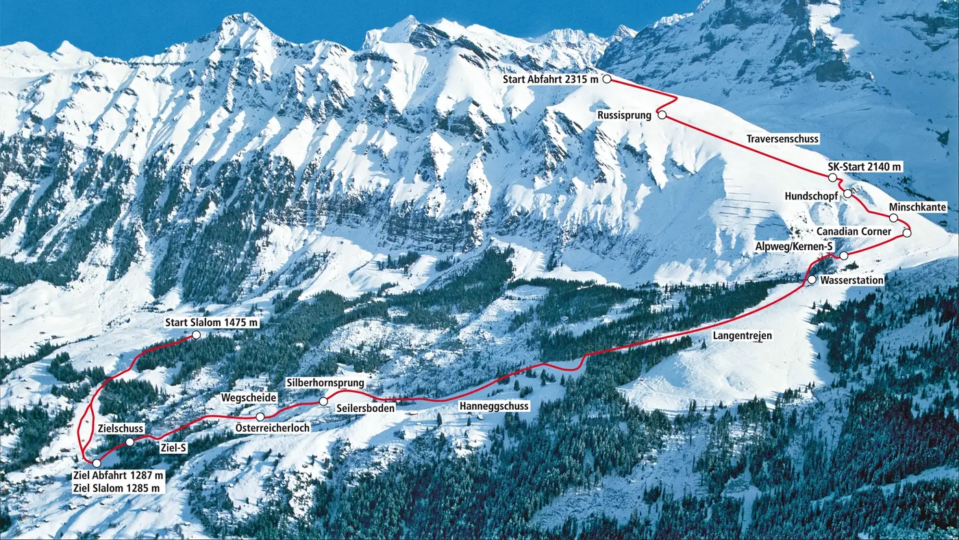 Lauberhorn Races in Wengen, Switzerland