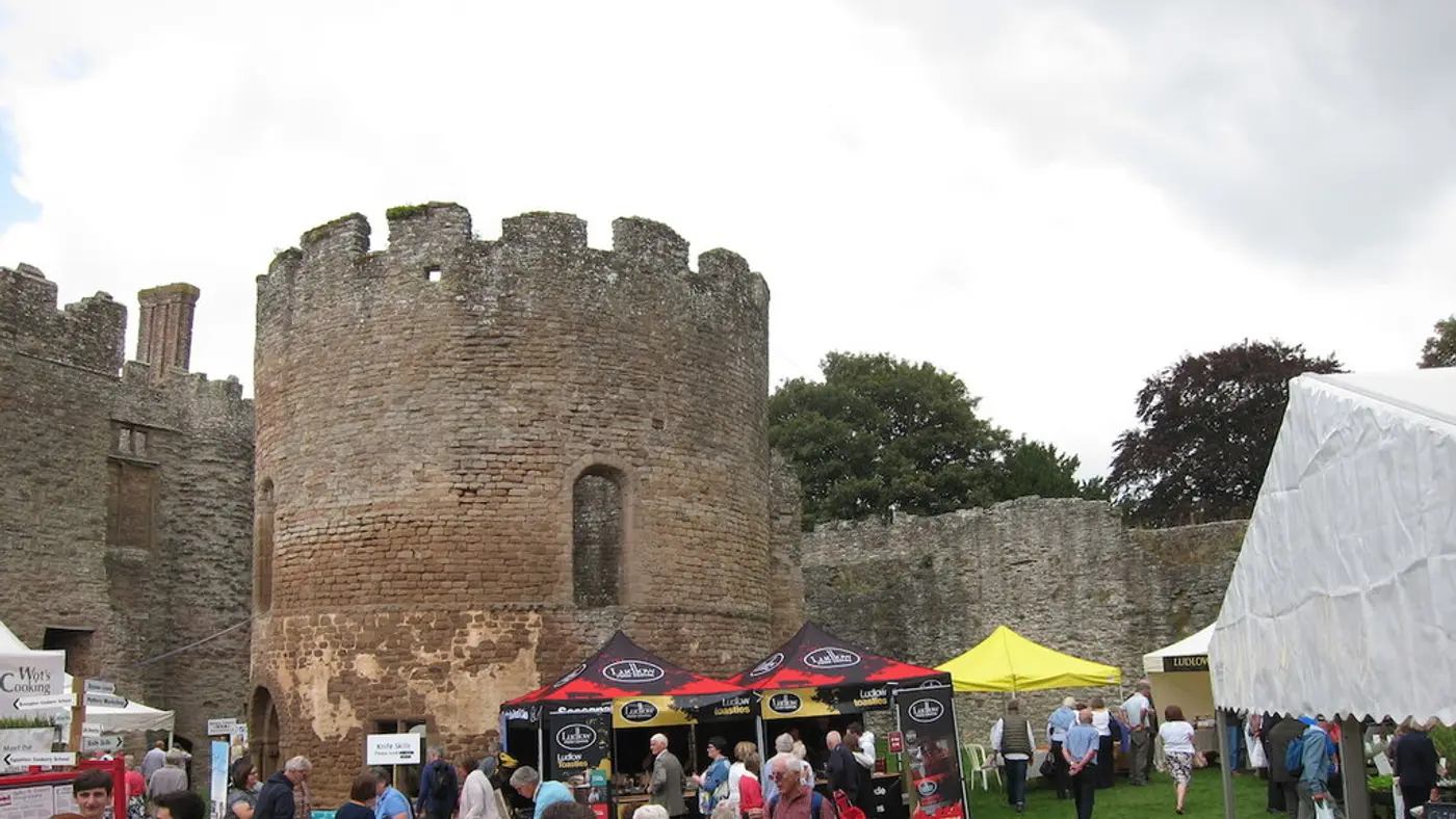 Ludlow Food Festival in Ludlow, England, UK
