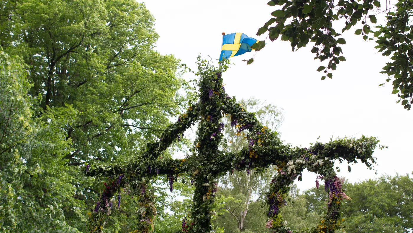 Swedish Midsummer (Midsommar) in Dalarna, Sweden
